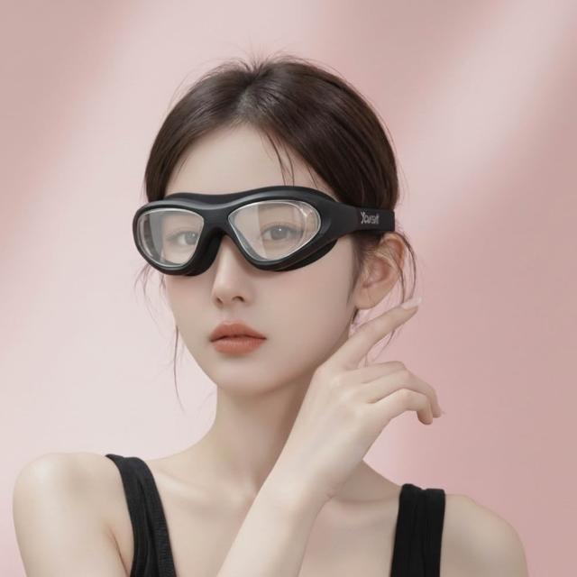 costway 時尚型防水防霧高清泳鏡 矽膠高清游泳眼鏡 透明游泳眼鏡 成人款(防刮蛙鏡 泳鏡 成人蛙鏡)