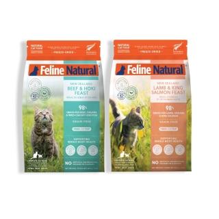 【K9 Natural】貓咪凍乾鮮肉餐320g 任選2包 雞肉羊肉/羊肉鮭魚/牛肉鱈魚
