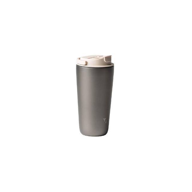 【Titanium 鈦造】純鈦跳跳杯 MiNi 鈦色系列-鈦色 600ml (保溫瓶 鈦保溫杯 台灣鈦杯 鈦金屬 環保杯)