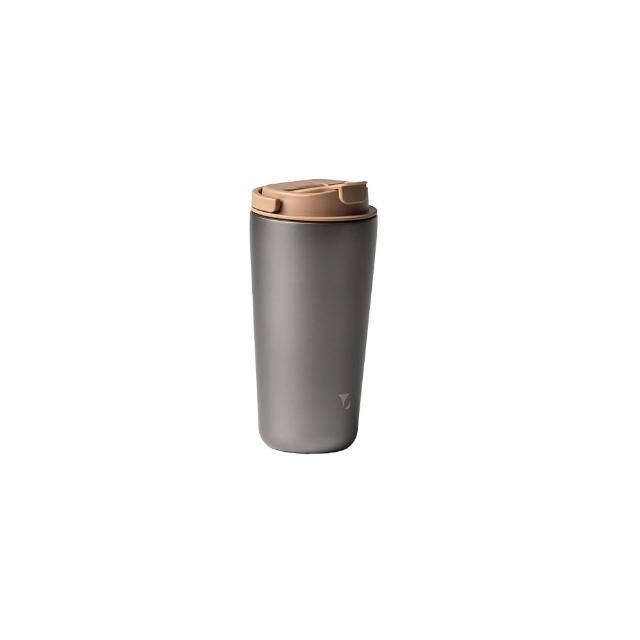 【Titanium 鈦造】純鈦跳跳杯 MiNi 鈦色系列-鈦色 600ml (保溫瓶 鈦保溫杯 台灣鈦杯 鈦金屬 環保杯)