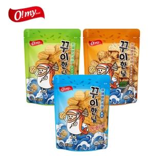 【O!MY FOOD 歐邁福】韓國烘烤魚酥40g(原味/芥末/海苔芝麻)