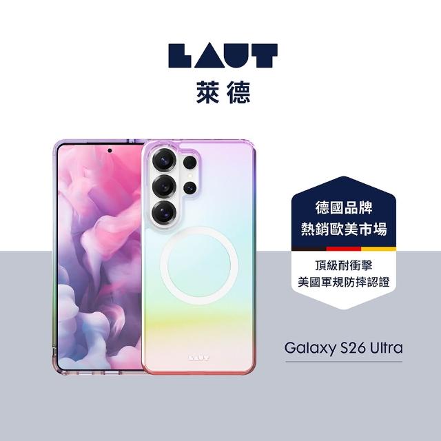 【LAUT 萊德】Galaxy S26/S26+/S26 Ultra 磁吸炫彩保護殼-彩透白(支援MagSafe 手機殼)