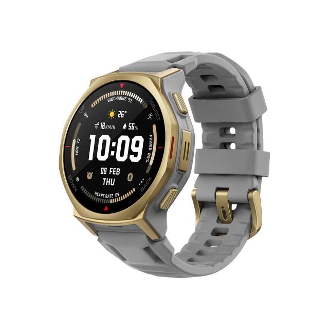 【Amazfit 華米】T-Rex 3 PRO五級鈦合金智慧手錶-鎏金黑(雙色LED手電筒/藍寶石鏡面/身體電量/3000 nits亮度