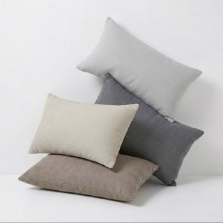 【HEAVEN 研紡枕所】小腰枕四入組-台灣製造貓抓布系列小腰枕-共4色-30x50cm(四入組、腰靠枕、小腰枕)