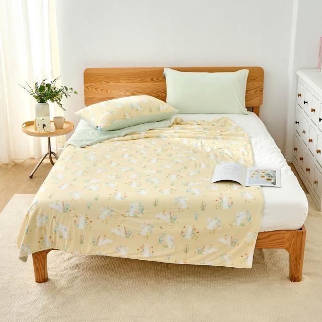 【Great Living 格蕾寢飾】La Belle ICECOOL眠綿冰蠶絲蛋白涼感涼被(150X195CM) 涼被/夏被/任選