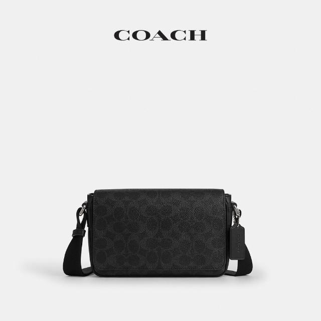 【COACH】蔻馳官方直營 JACK小號經典標誌翻蓋斜背手袋 斜背包-2色任選(CDZ95/CDZ97)