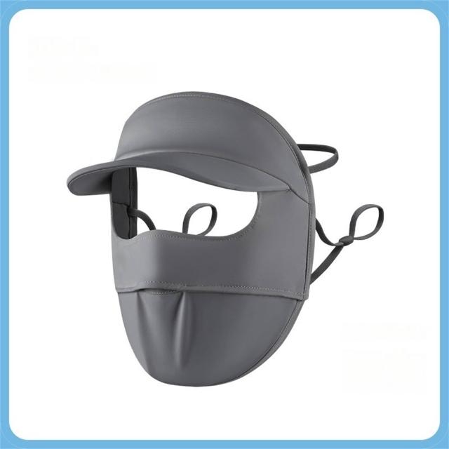 【KEDDY】女生遮陽帽-防曬面罩-透氣涼感-騎車護頸帽-臉部防曬帽子-防紫外線帽-防曬口罩-臉罩遮陽帽