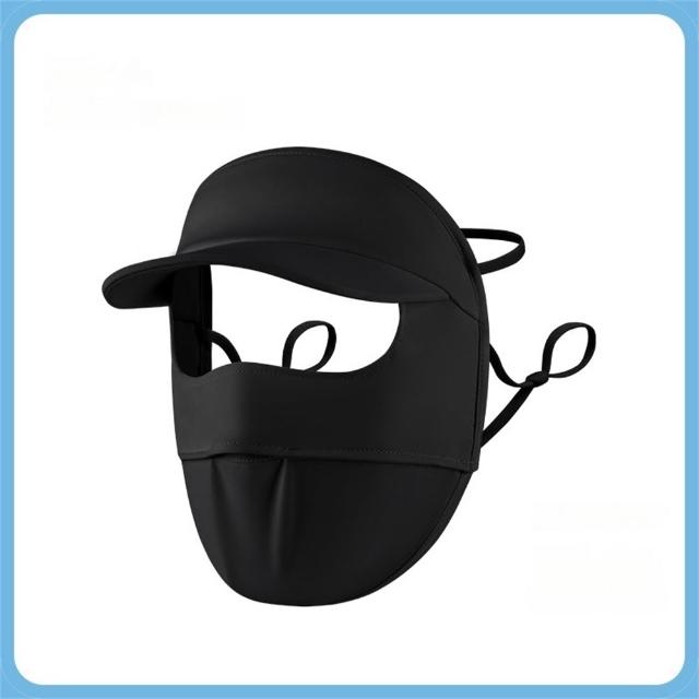 【KEDDY】女生遮陽帽-防曬面罩-透氣涼感-騎車護頸帽-臉部防曬帽子-防紫外線帽-防曬口罩-臉罩遮陽帽