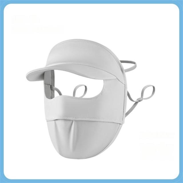 【KEDDY】女生遮陽帽-防曬面罩-透氣涼感-騎車護頸帽-臉部防曬帽子-防紫外線帽-防曬口罩-臉罩遮陽帽