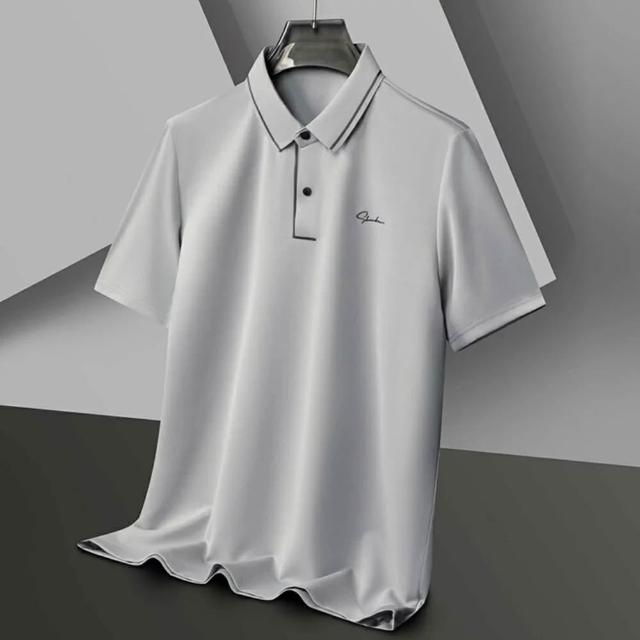 【巴黎精品】現貨限搶 POLO衫男高彈力短袖上衣男裝襯衫男短袖T恤(高爾夫球衫吸濕排汗男襯衫3款a1ff31)S