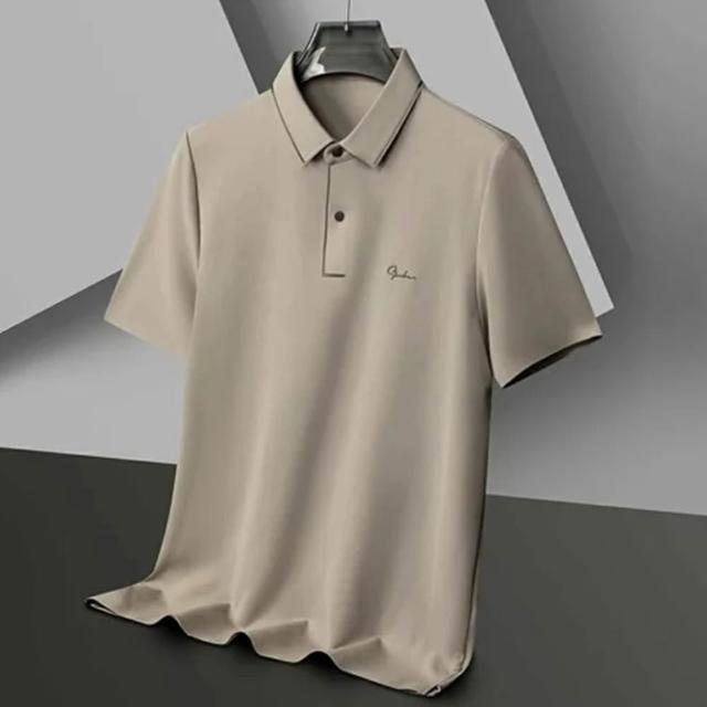 【巴黎精品】現貨限搶 POLO衫男短袖上衣內含真絲高彈力男裝短袖T恤(高爾夫球衫排汗男襯衫3款a1ff52)
