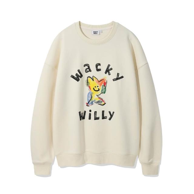 【Wacky WiLLY】KIKY LILY 大圖案圓領大學T 多款任選
