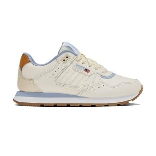 【K-SWISS】經典運動鞋 VISTA RUNNER  女鞋 米白水藍焦糖色 99444-065-M