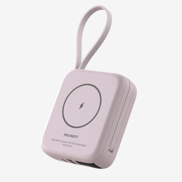 【POLYBATT】台灣製造 10000mAh 防爆固態行動電源(CCC/雙PD快充/磁吸/自帶線) H20