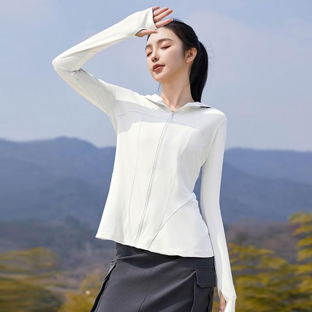 【MUAN】UPF50+ 冰絲涼感防曬外套 抗UV 防紫外線 輕薄透氣 連帽長袖防曬衣 騎車通勤 戶外遮陽