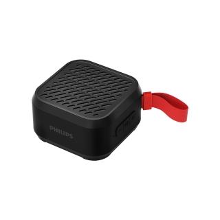 【Philips 飛利浦】小黑方 迷你防水藍牙喇叭（ TAS1000B ）