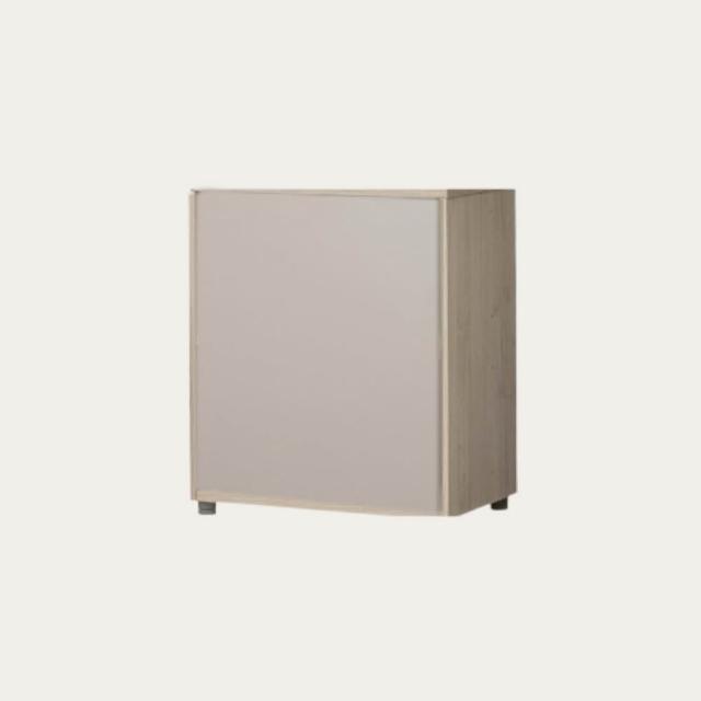 【iloom 怡倫家居】EDDI 600型2層加深收納櫃含門板 兩色可選(書櫃 玩具櫃 雙層書架 置物櫃 收納櫃 櫃子)
