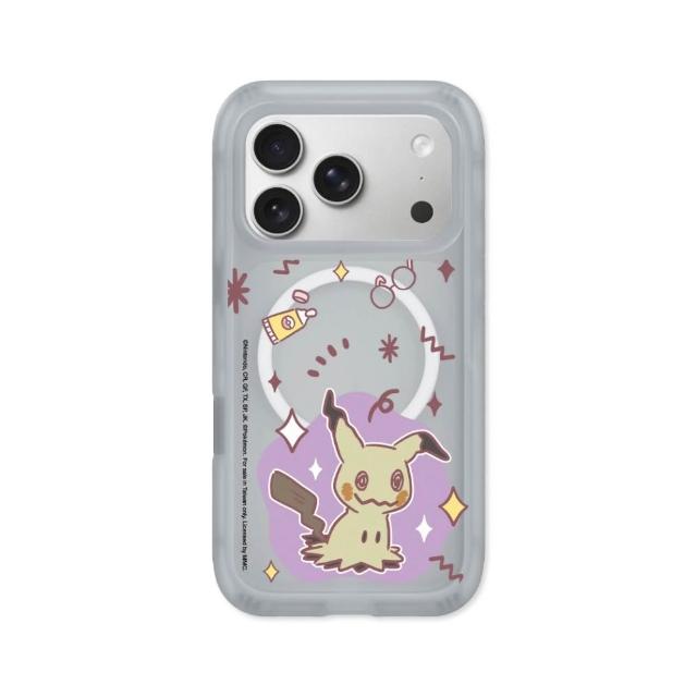 【RHINOSHIELD 犀牛盾】iPhone 18/17/16/15系列AirX 氣墊磁吸防摔手機殼/暖色系列-謎擬Q(寶可夢)