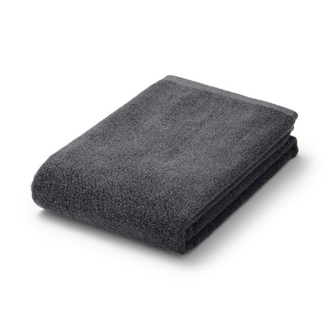 【MUJI 無印良品】棉圈絨雙線織手巾/可吊掛(灰色/柔白/粉米/綠色/墨灰)