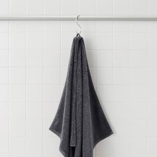 【MUJI 無印良品】棉圈絨雙線織小浴巾/可吊掛(灰色/柔白/粉米/綠色/墨灰)