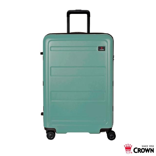 【CROWN 皇冠】假日照常配送 29吋 拉鍊拉桿箱 行李箱 旅行箱(霧面/超輕量)