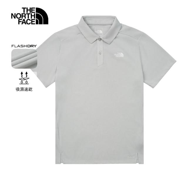 【The North Face】中性款FLASHDRY吸濕速乾短袖POLO衫(多款任選)