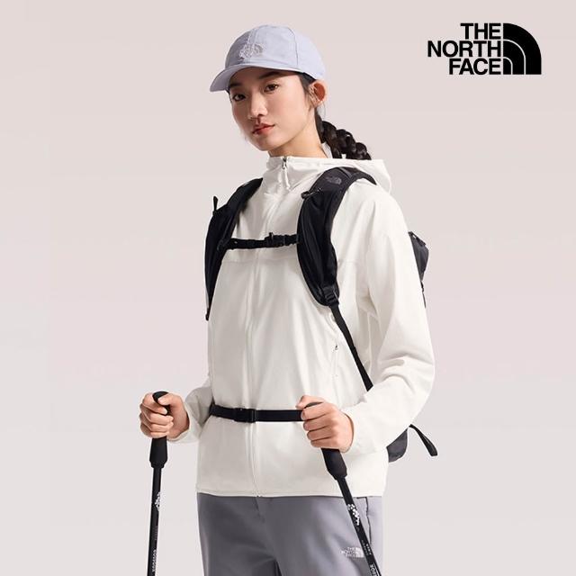 【The North Face】中性款透氣防潑水抗UV機能連帽薄外套(多款任選)