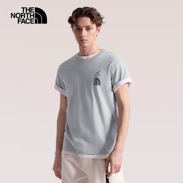 【The North Face】男女款純棉手繪印花短袖T恤 (多色可選)