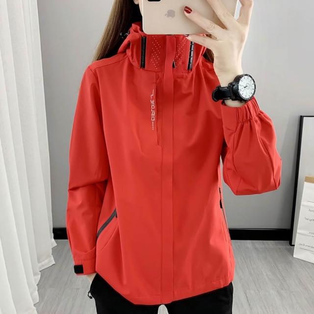 【巴黎精品】現貨限搶 衝鋒衣連帽可拆防風夾克(春秋薄款防風防水透氣男女款衝鋒外套15色b1a21)