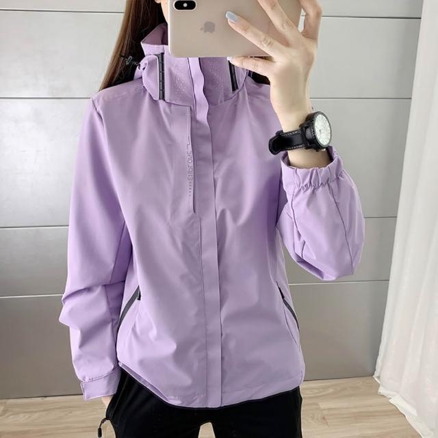 【巴黎精品】現貨限搶 衝鋒衣連帽可拆防風夾克(春秋薄款防風防水透氣男女款衝鋒外套15色b1a21)
