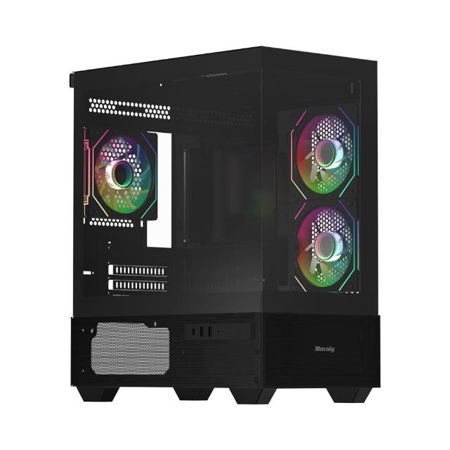 【華碩平台】R5六核RX 9060 XT 16G{BHCM63K23}電競電腦(R5 9600X/B650/32G D5/1TB/WIFI)