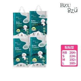 【BZU BZU】絲柔乾爽紙尿褲/尿布NB-L/黏貼型/1箱共4包/送4包80抽嬰兒濕巾
