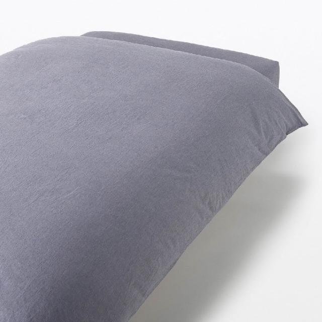 【MUJI 無印良品】柔舒水洗棉被套/S(灰色/柔白/深藍/淺米)