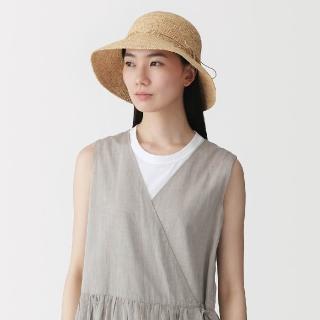 【MUJI 無印良品】椰纖編織可折疊寬簷帽55-57.5cm(原色)
