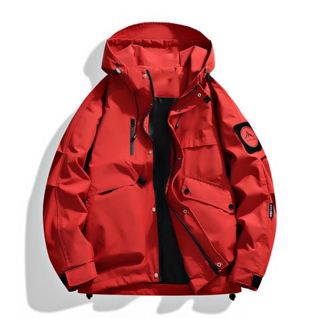 【巴黎精品】現貨限搶 衝鋒衣工裝連帽夾克(春秋薄款機能防風防水透氣衝鋒男外套9色b1a34)