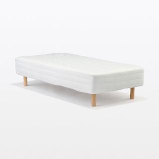【MUJI 無印良品】附床板床墊/S/床墊套可水洗/組裝式 97×195×25cm (大型家具配送)