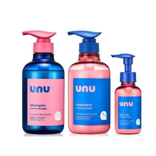 【UNU】官方直營 3入組任選-自我直順洗髮精 護髮素 免沖洗護髮乳(護髮膜/潤髮乳)