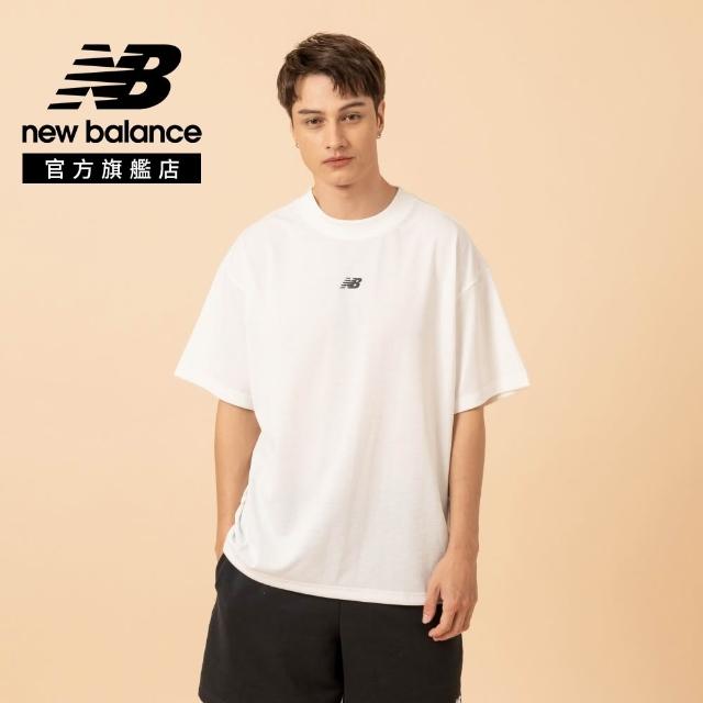 【NEW BALANCE】NB 快乾排汗短袖上衣_男性_黑/米白色_MT6145W6BK_MT6145W6SST(美版 版型偏大)