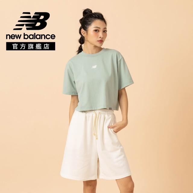 【NEW BALANCE】NB 短版LOGO短T_女性_黑/綠/米白_WT61B2G9BK_WT61B2G9MCN_WT61B2G9SST(美版 版型偏大)
