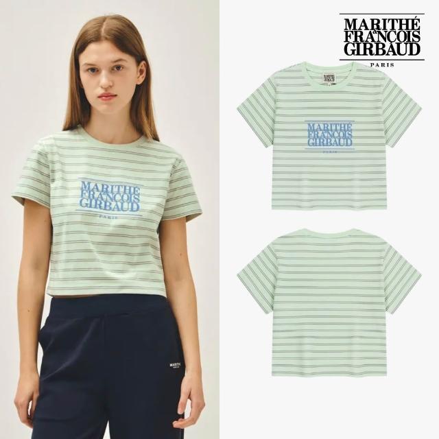 【MARITHE FRANCOIS GIRBAUD】官方旗艦 女款經典LOGO印花短版上衣(多款任選)