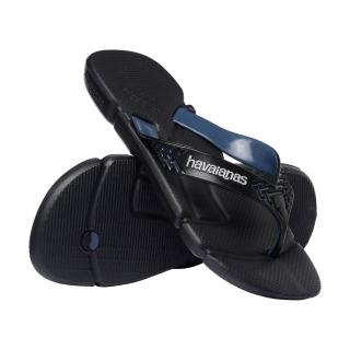 【havaianas 哈瓦仕】拖鞋 男鞋 夾腳拖 寬帶 貼合腳型 舒適無負壓 Power 2.0 黑 4145492-0536M (哈瓦士)