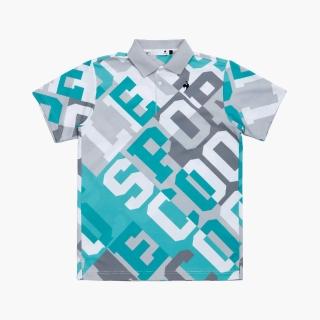 【LE COQ SPORTIF 公雞】高爾夫系列 男款淺綠色速乾防曬透氣親膚短袖POLO衫 QGX2T203