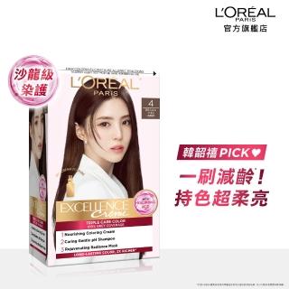 【L’OREAL Paris 巴黎萊雅】優媚霜三重護髮染髮霜-韓韶禧PICK/沙龍級染護