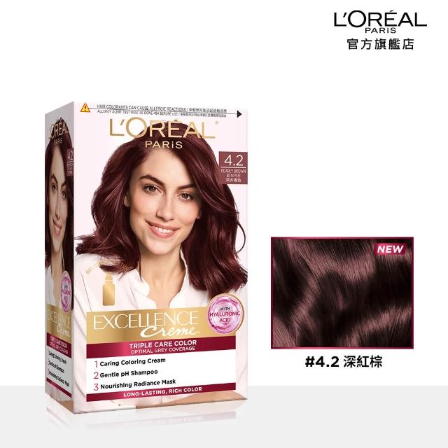 【L’OREAL Paris 巴黎萊雅】優媚霜三重護髮染髮霜-韓韶禧PICK/沙龍級染護