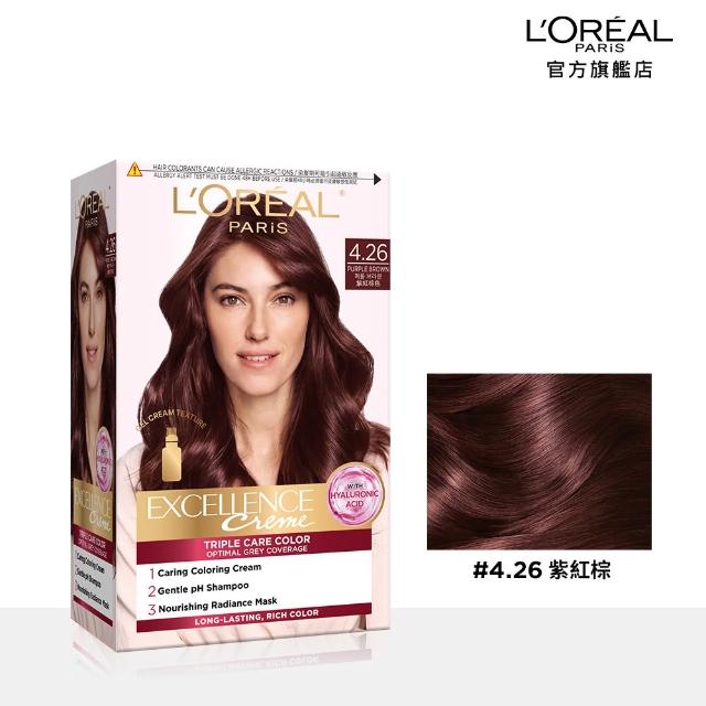 【L’OREAL Paris 巴黎萊雅】優媚霜三重護髮染髮霜-韓韶禧PICK/沙龍級染護