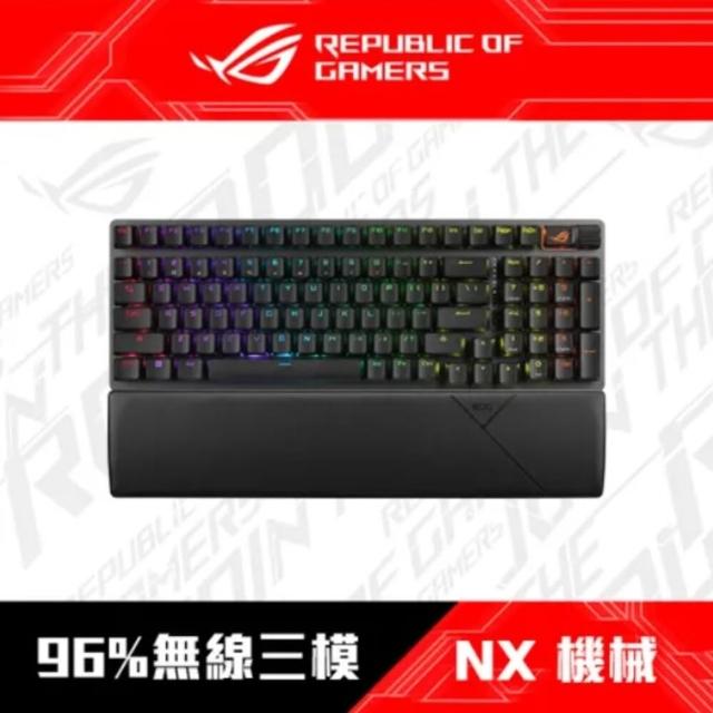 【ASUS 華碩】搭M4無線滑鼠★Strix Scope II 96 Wireless 無線機械電競鍵盤+ROG TUF GAMING M4滑鼠