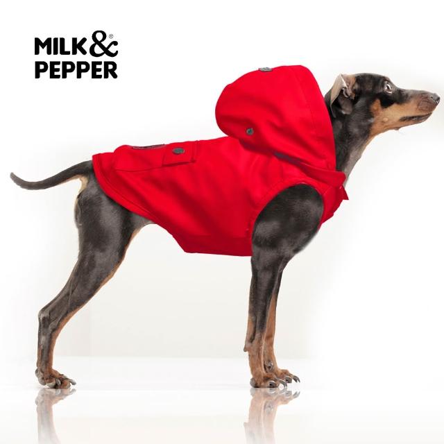 【Maison Pomette】法國寵物精品 Milk&Pepper-Tribord航海雨衣 50A-55A(彈性調整版型）