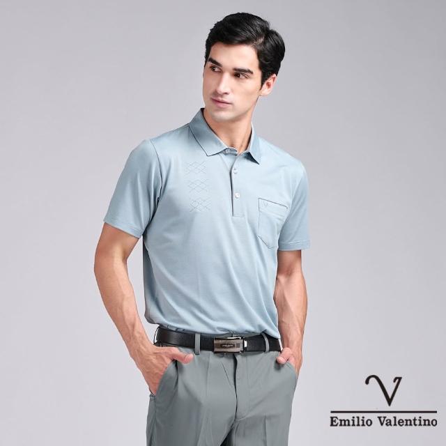 【Emilio Valentino 范倫鐵諾】男上衣 polo衫 男 短袖 涼爽 抗皺 吸濕排汗 口袋上衣 男士POLO衫(多款)