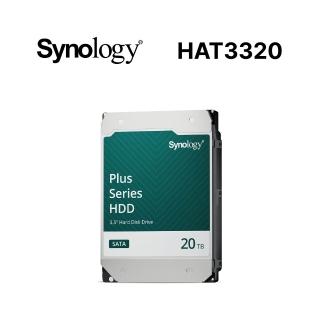 【Synology 群暉科技】PLUS系列 20TB 3.5吋 7200轉 256MB NAS 內接硬碟(HAT3320-20T)