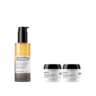 【L’OREAL 巴黎萊雅PRO】瞬順搖搖油 絲漾博鏈鍵分子欣生髮油 90ml (沙龍級鍍膜/受損修復/極致光澤)